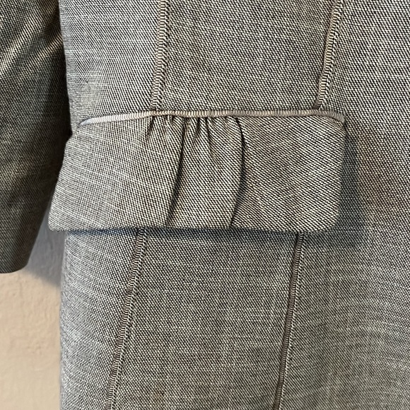 White House Black Market 3/4 Sleeve Ruffle Blazer 12 - Picture 8 of 16